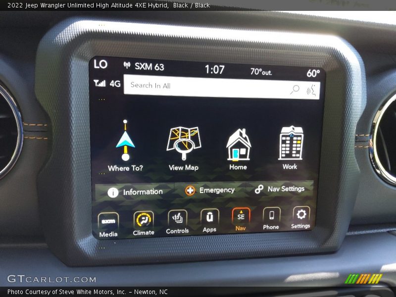 Black / Black 2022 Jeep Wrangler Unlimited High Altitude 4XE Hybrid