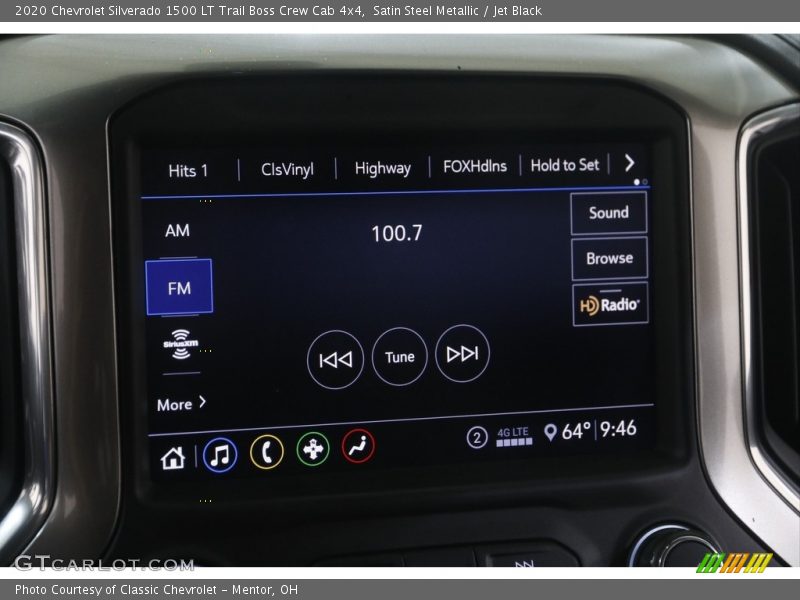 Satin Steel Metallic / Jet Black 2020 Chevrolet Silverado 1500 LT Trail Boss Crew Cab 4x4