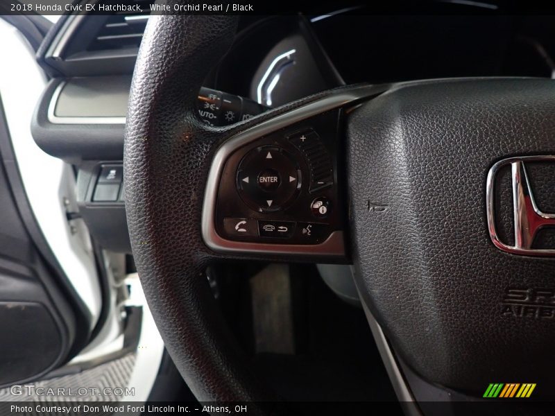 White Orchid Pearl / Black 2018 Honda Civic EX Hatchback
