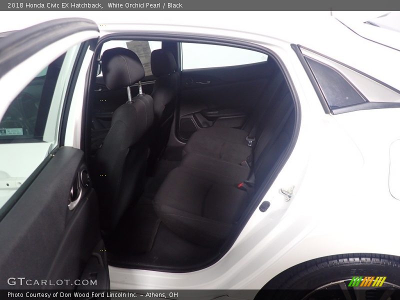 White Orchid Pearl / Black 2018 Honda Civic EX Hatchback