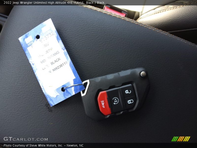 Keys of 2022 Wrangler Unlimited High Altitude 4XE Hybrid