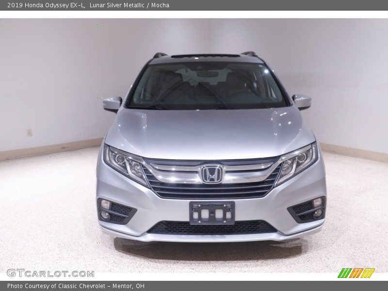 Lunar Silver Metallic / Mocha 2019 Honda Odyssey EX-L