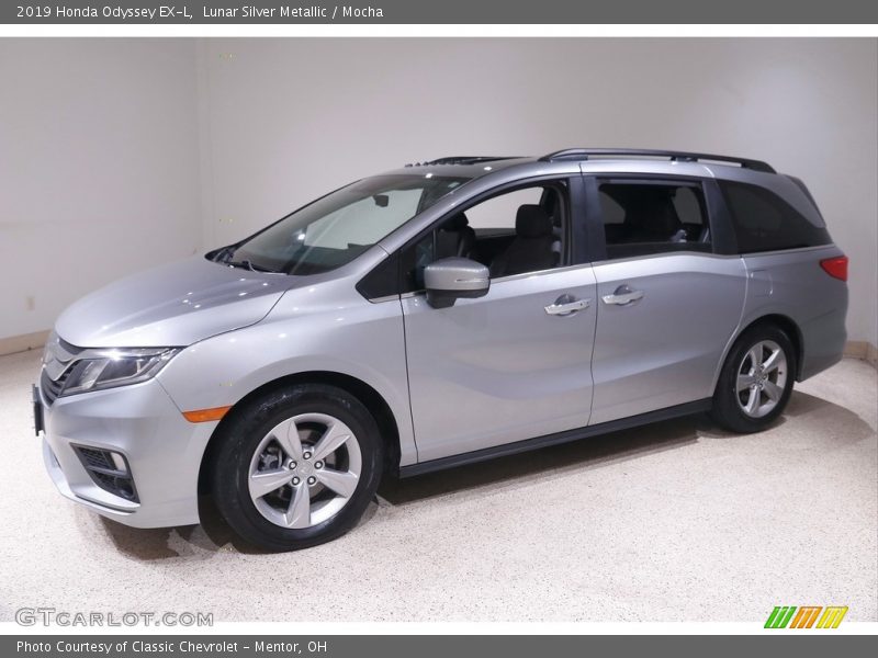 Lunar Silver Metallic / Mocha 2019 Honda Odyssey EX-L