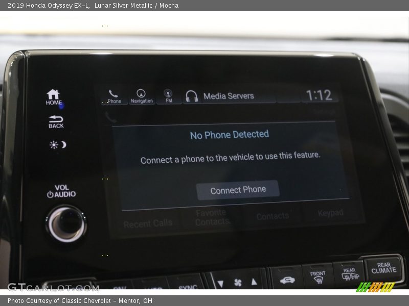 Lunar Silver Metallic / Mocha 2019 Honda Odyssey EX-L