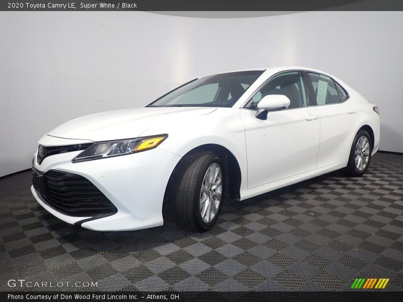 Super White / Black 2020 Toyota Camry LE