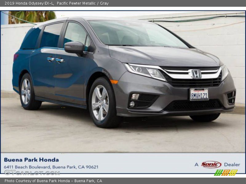 Pacific Pewter Metallic / Gray 2019 Honda Odyssey EX-L