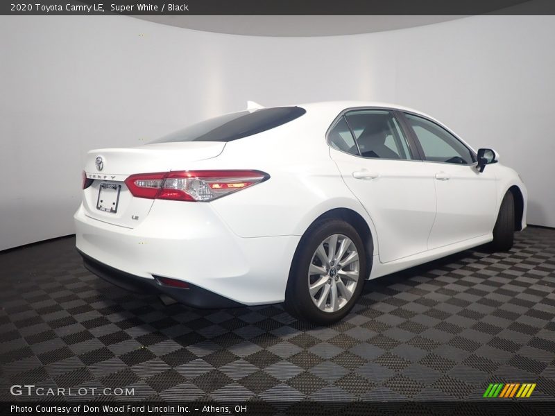 Super White / Black 2020 Toyota Camry LE