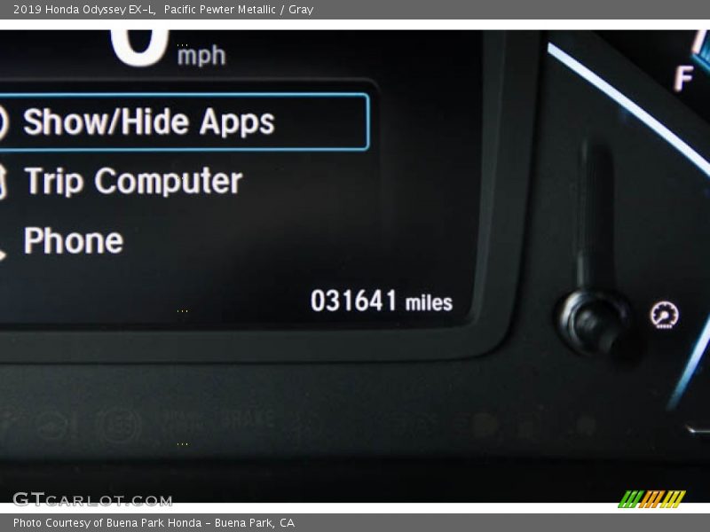 Pacific Pewter Metallic / Gray 2019 Honda Odyssey EX-L