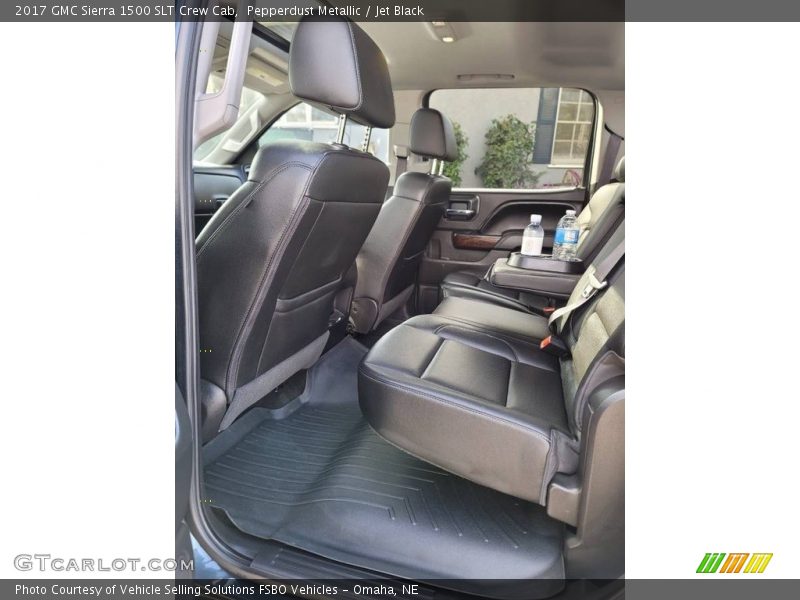 Pepperdust Metallic / Jet Black 2017 GMC Sierra 1500 SLT Crew Cab