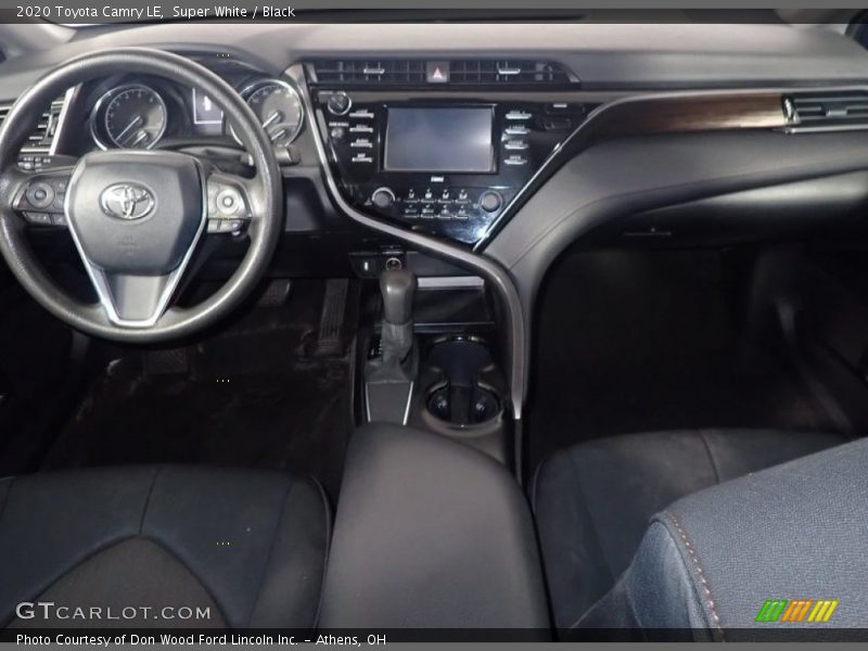 Super White / Black 2020 Toyota Camry LE