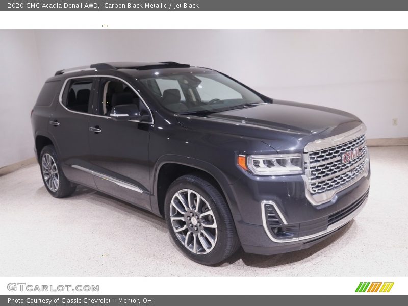 Carbon Black Metallic / Jet Black 2020 GMC Acadia Denali AWD