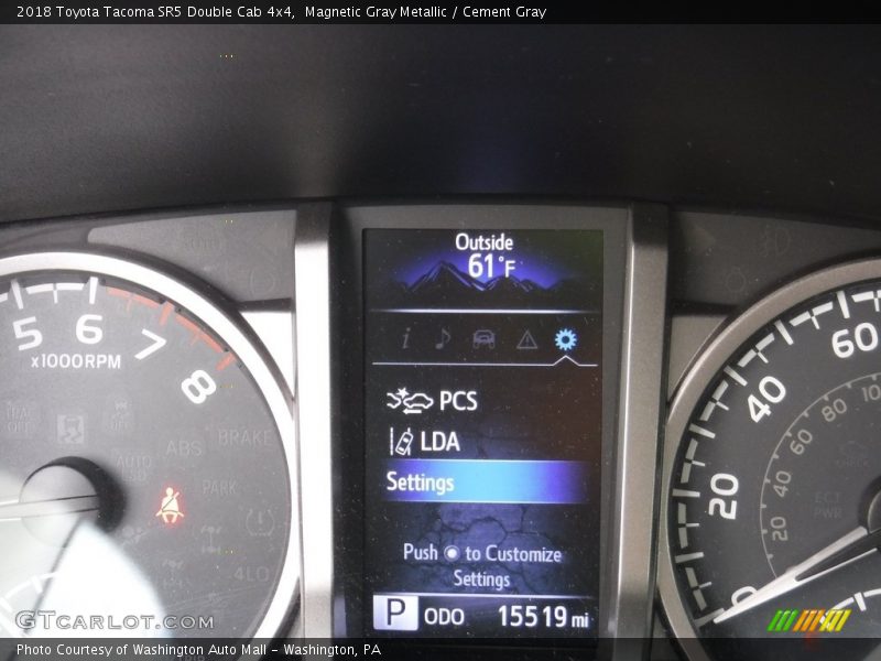 Magnetic Gray Metallic / Cement Gray 2018 Toyota Tacoma SR5 Double Cab 4x4