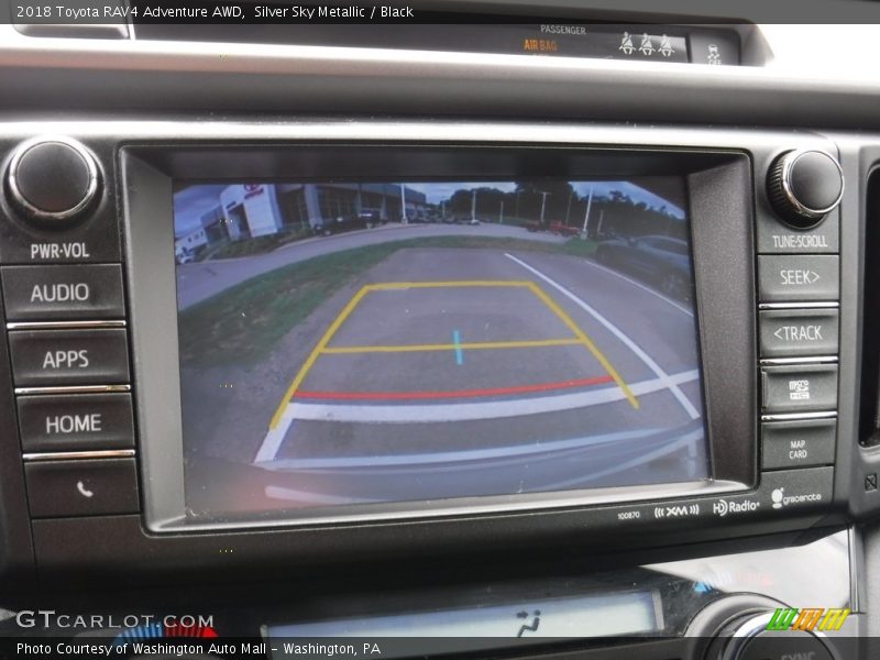 Silver Sky Metallic / Black 2018 Toyota RAV4 Adventure AWD