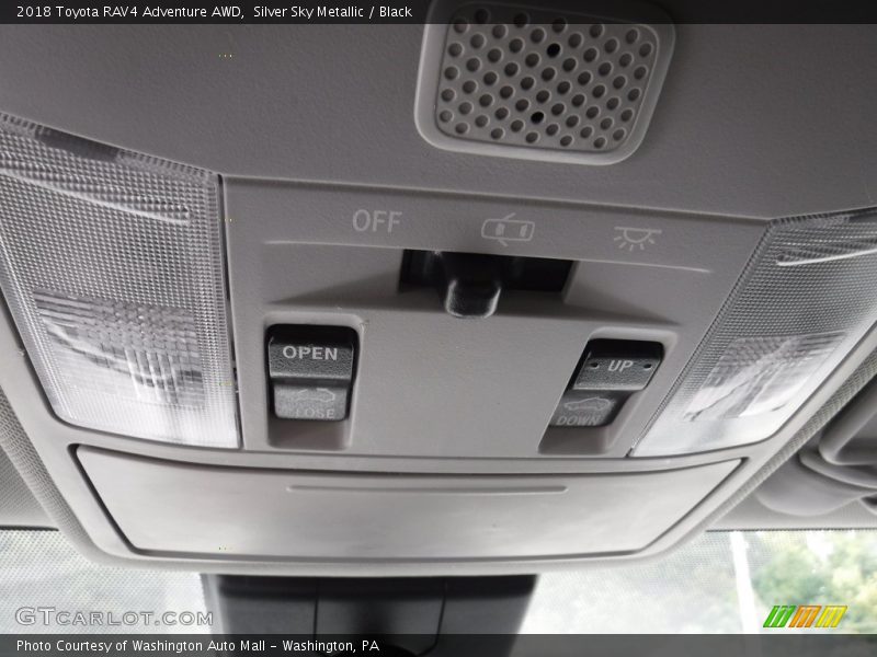 Silver Sky Metallic / Black 2018 Toyota RAV4 Adventure AWD