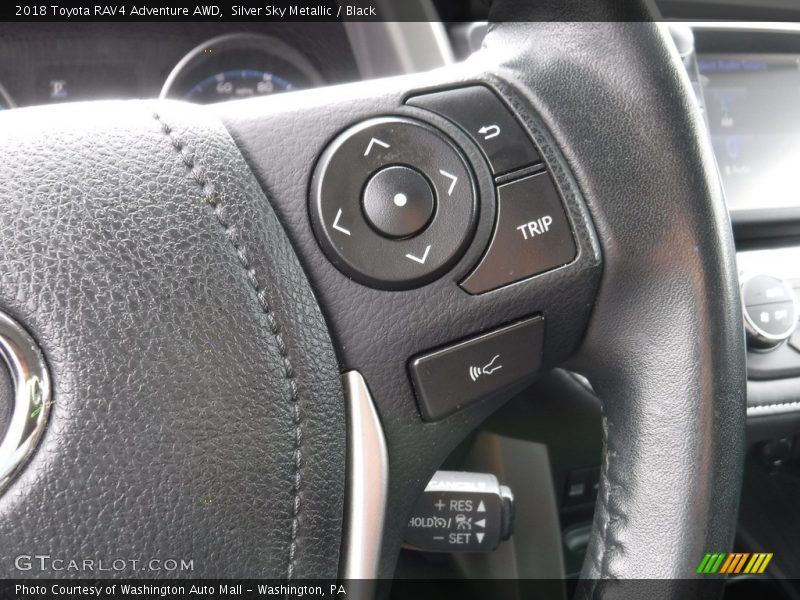 Silver Sky Metallic / Black 2018 Toyota RAV4 Adventure AWD