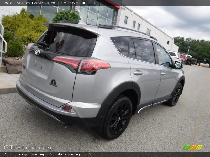 Silver Sky Metallic / Black 2018 Toyota RAV4 Adventure AWD