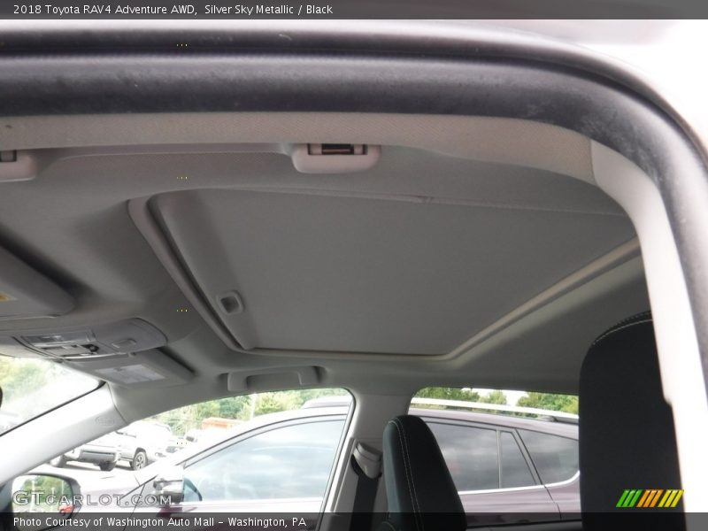 Silver Sky Metallic / Black 2018 Toyota RAV4 Adventure AWD
