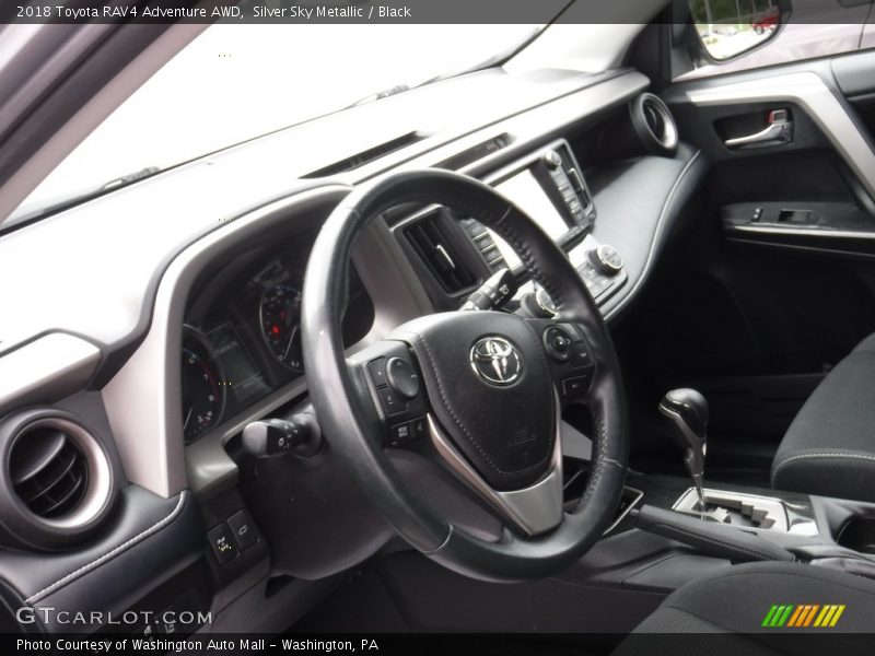 Silver Sky Metallic / Black 2018 Toyota RAV4 Adventure AWD