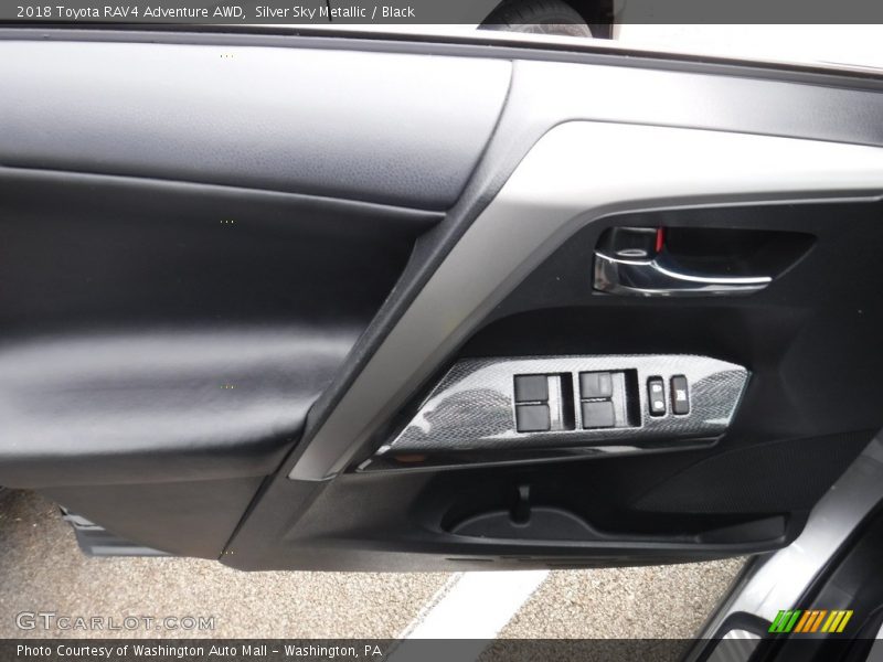 Silver Sky Metallic / Black 2018 Toyota RAV4 Adventure AWD