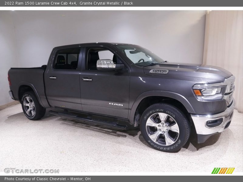 Granite Crystal Metallic / Black 2022 Ram 1500 Laramie Crew Cab 4x4