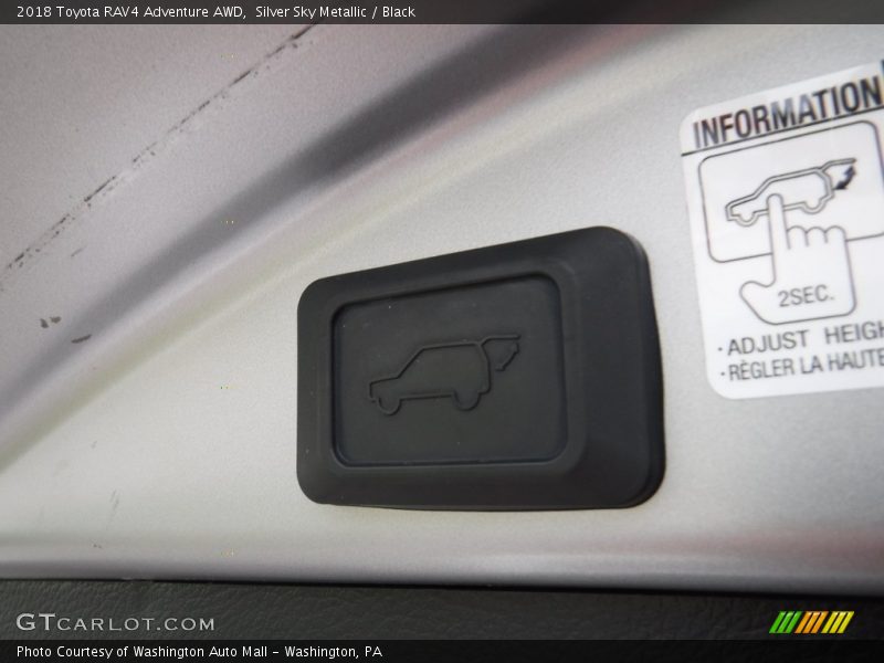 Silver Sky Metallic / Black 2018 Toyota RAV4 Adventure AWD