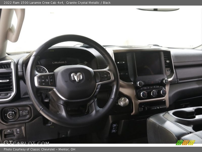 Granite Crystal Metallic / Black 2022 Ram 1500 Laramie Crew Cab 4x4