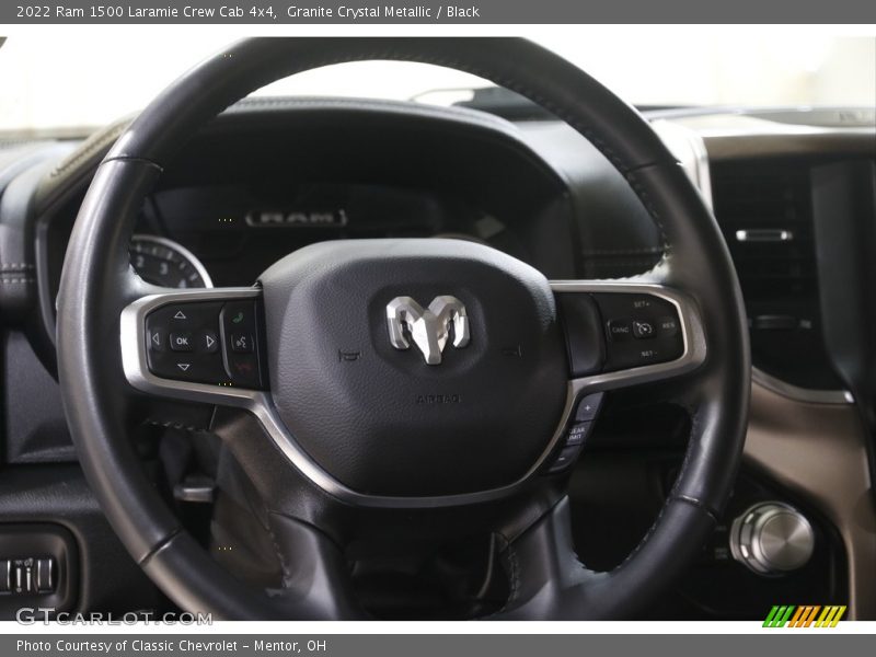 Granite Crystal Metallic / Black 2022 Ram 1500 Laramie Crew Cab 4x4