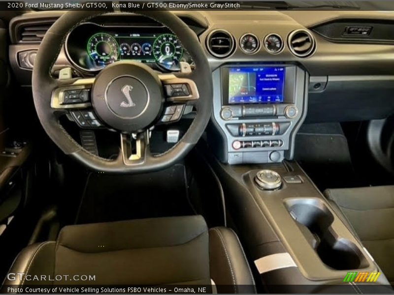 Kona Blue / GT500 Ebony/Smoke Gray Stitch 2020 Ford Mustang Shelby GT500