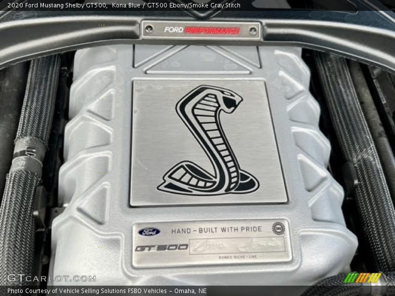  2020 Mustang Shelby GT500 Engine - 5.2 Liter Supercharged DOHC 32-Valve Ti-VCT Cross Plane Crank V8