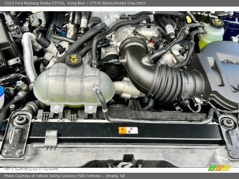  2020 Mustang Shelby GT500 Engine - 5.2 Liter Supercharged DOHC 32-Valve Ti-VCT Cross Plane Crank V8