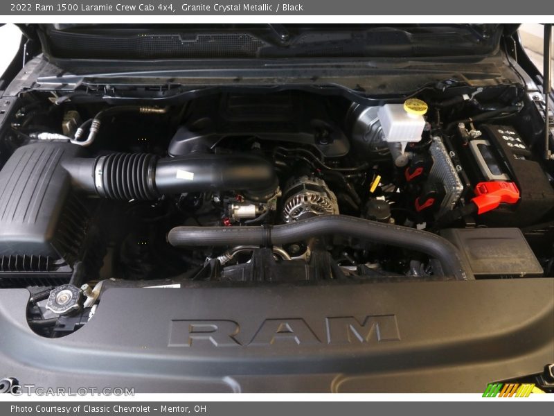 Granite Crystal Metallic / Black 2022 Ram 1500 Laramie Crew Cab 4x4