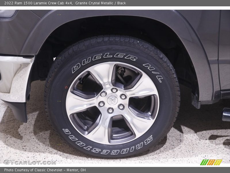 Granite Crystal Metallic / Black 2022 Ram 1500 Laramie Crew Cab 4x4