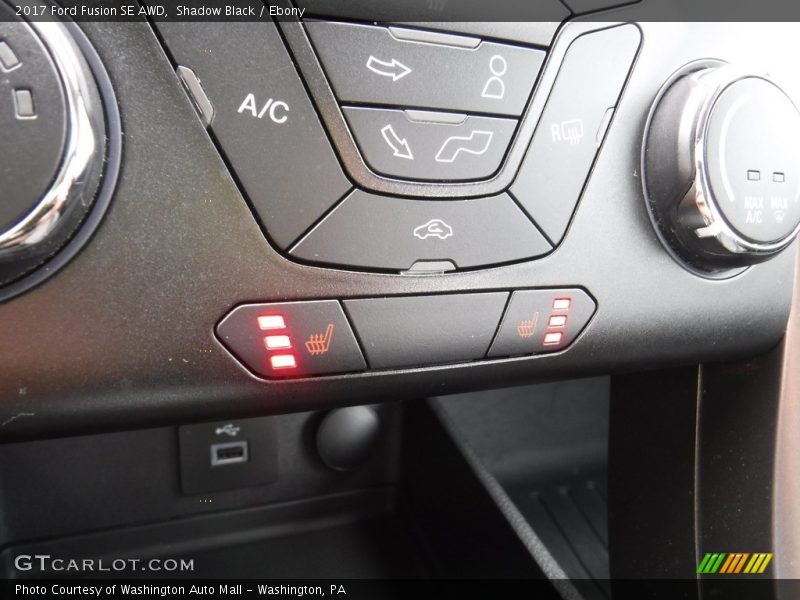 Shadow Black / Ebony 2017 Ford Fusion SE AWD