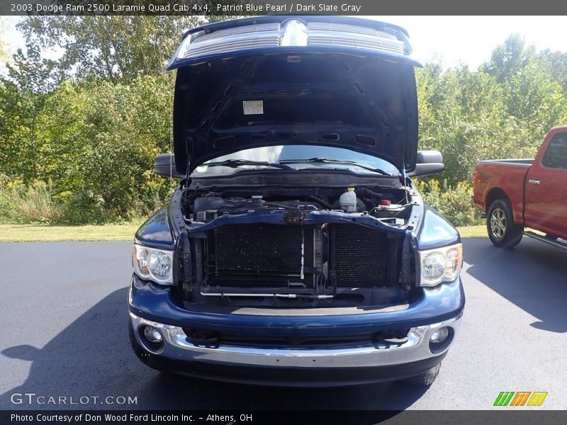 Patriot Blue Pearl / Dark Slate Gray 2003 Dodge Ram 2500 Laramie Quad Cab 4x4