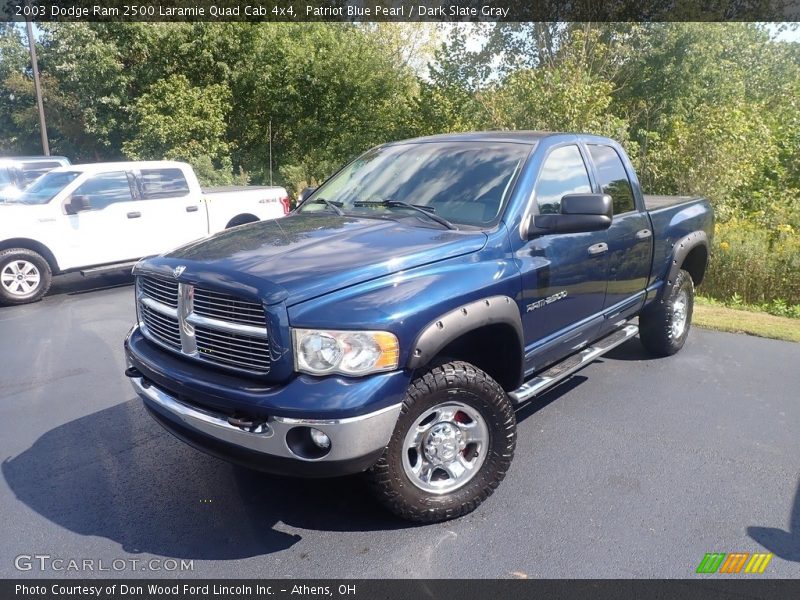  2003 Ram 2500 Laramie Quad Cab 4x4 Patriot Blue Pearl