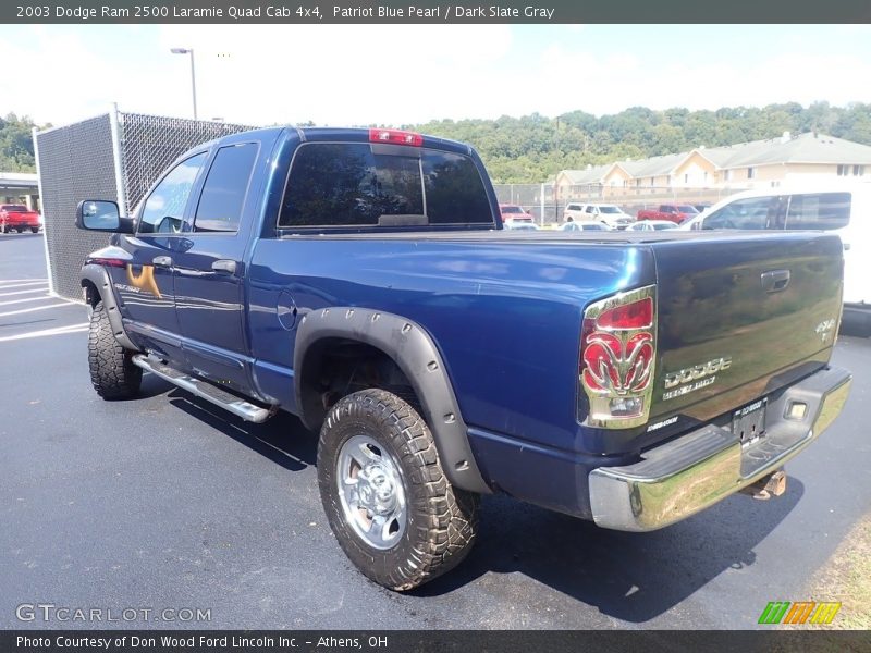  2003 Ram 2500 Laramie Quad Cab 4x4 Patriot Blue Pearl