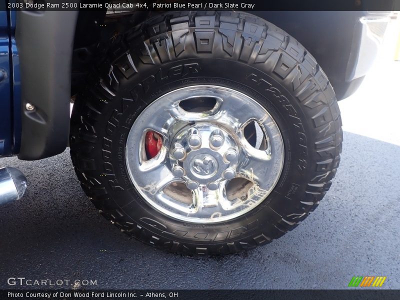 Patriot Blue Pearl / Dark Slate Gray 2003 Dodge Ram 2500 Laramie Quad Cab 4x4