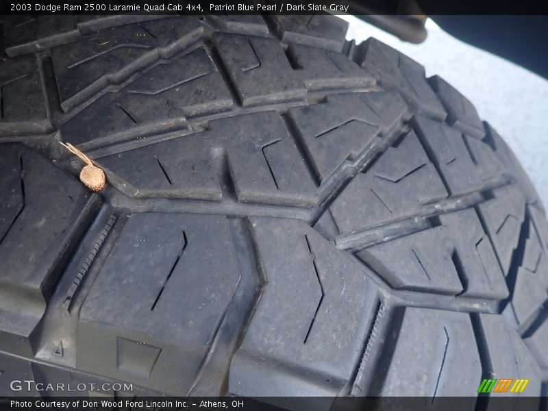 Patriot Blue Pearl / Dark Slate Gray 2003 Dodge Ram 2500 Laramie Quad Cab 4x4