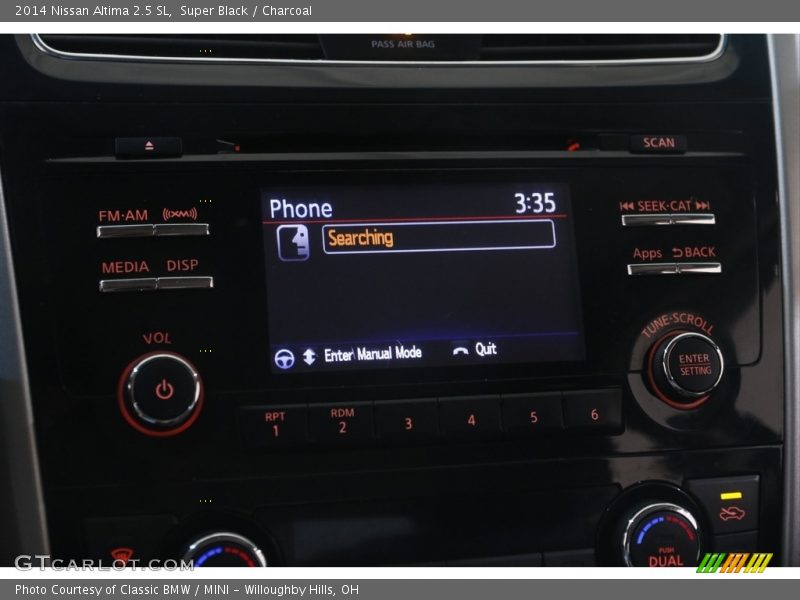 Super Black / Charcoal 2014 Nissan Altima 2.5 SL