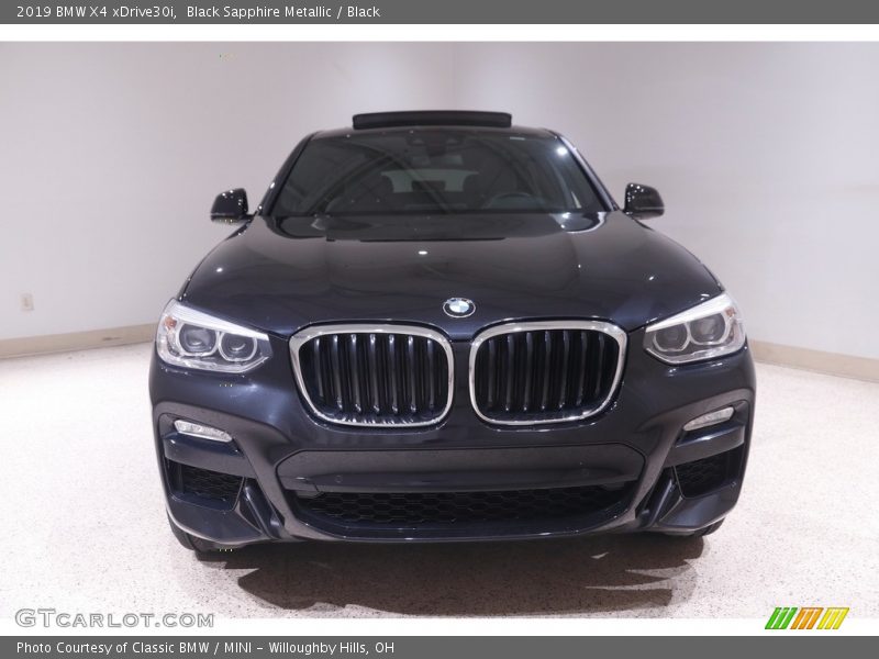 Black Sapphire Metallic / Black 2019 BMW X4 xDrive30i