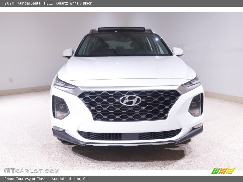 Quartz White / Black 2020 Hyundai Santa Fe SEL