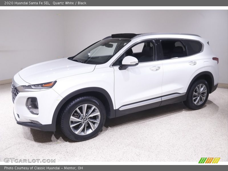 Quartz White / Black 2020 Hyundai Santa Fe SEL