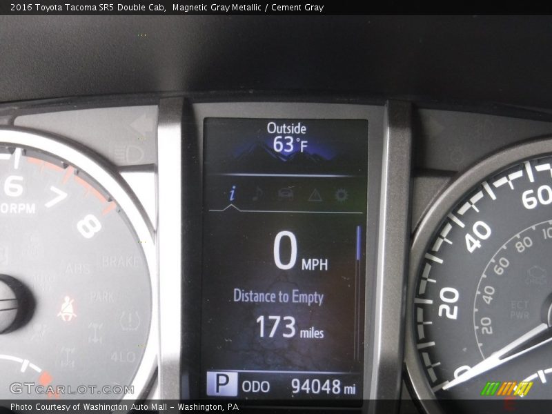 Magnetic Gray Metallic / Cement Gray 2016 Toyota Tacoma SR5 Double Cab