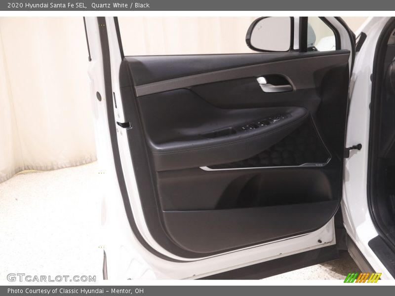 Quartz White / Black 2020 Hyundai Santa Fe SEL