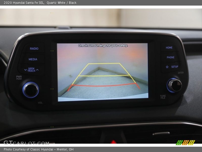 Quartz White / Black 2020 Hyundai Santa Fe SEL