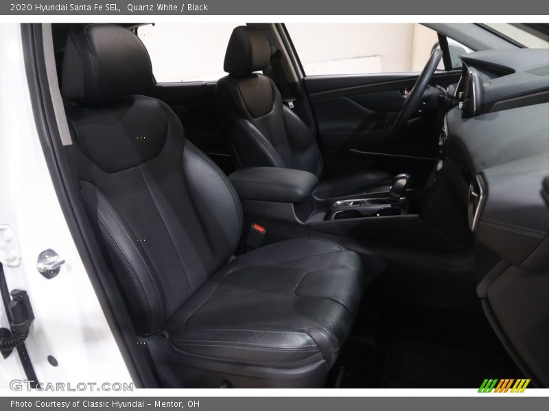 Quartz White / Black 2020 Hyundai Santa Fe SEL