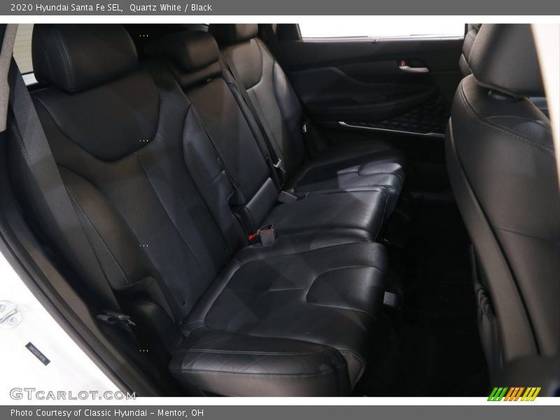 Quartz White / Black 2020 Hyundai Santa Fe SEL