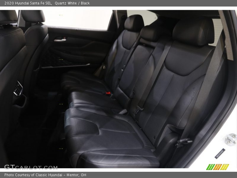 Quartz White / Black 2020 Hyundai Santa Fe SEL