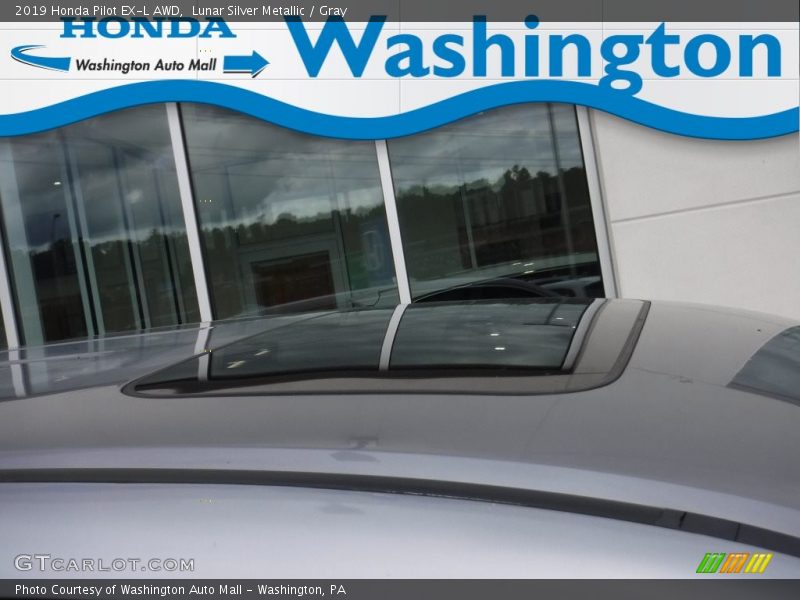 Lunar Silver Metallic / Gray 2019 Honda Pilot EX-L AWD