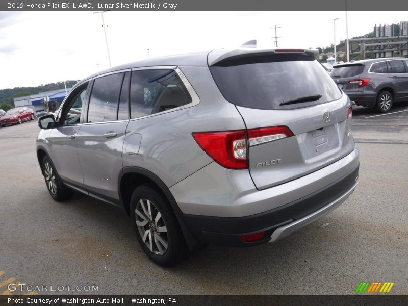 Lunar Silver Metallic / Gray 2019 Honda Pilot EX-L AWD